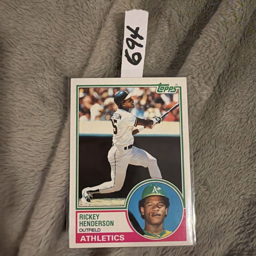 1983 Topps - Rickey Henderson #180 - Picture 7 of 8